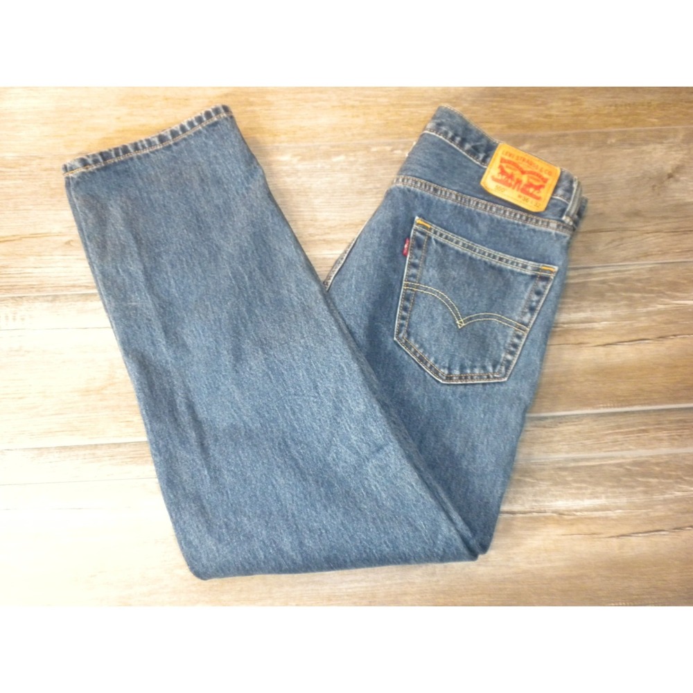 Levi's 550 Jeans Mens 36x32 Blue Denim Relaxed Fit Tapered Leg 90's Vibe Baggy